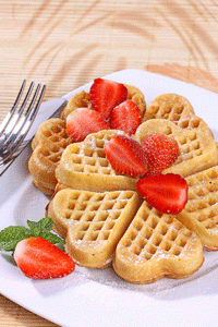 wafel-stroberi
